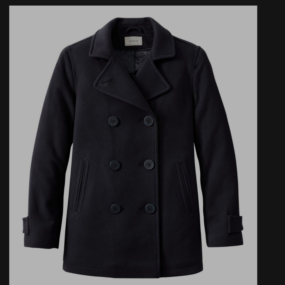 Llbean lambswool insulated coat